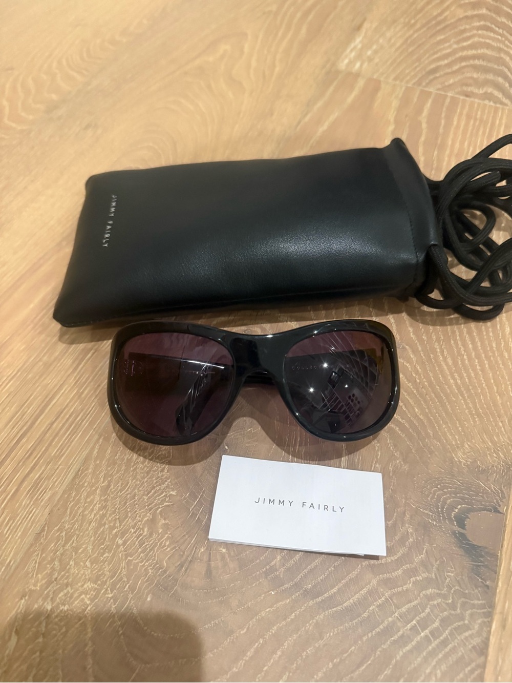 Jimmy Fairly Aela Black Sunglasses